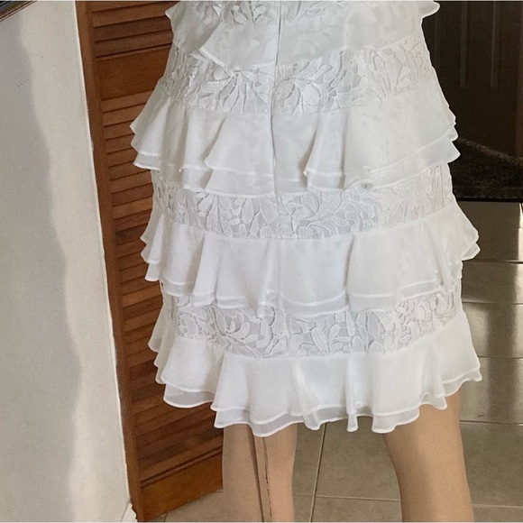 Lilly Pulitzer Olive Ruffle Pre-loved Dress Size 6 - Picture 2 of 4